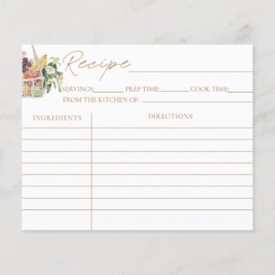 Off The Market Bridal Shower Recipe Cards