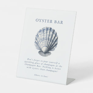 Off the Market Coastal Market Bridal Shower Pedestal Sign