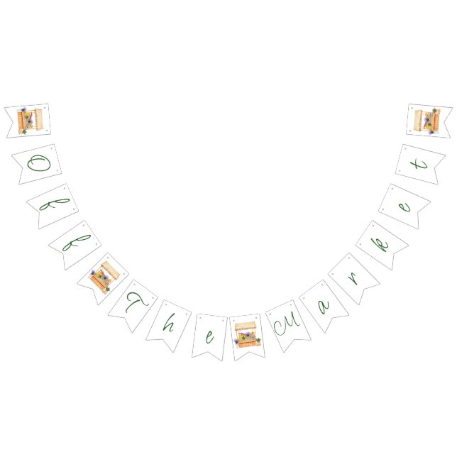 Off the Market Farmers Flower Market Bridal Shower Bunting (All)