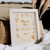 Off The Market Orange Hand Drawn Flower Bar