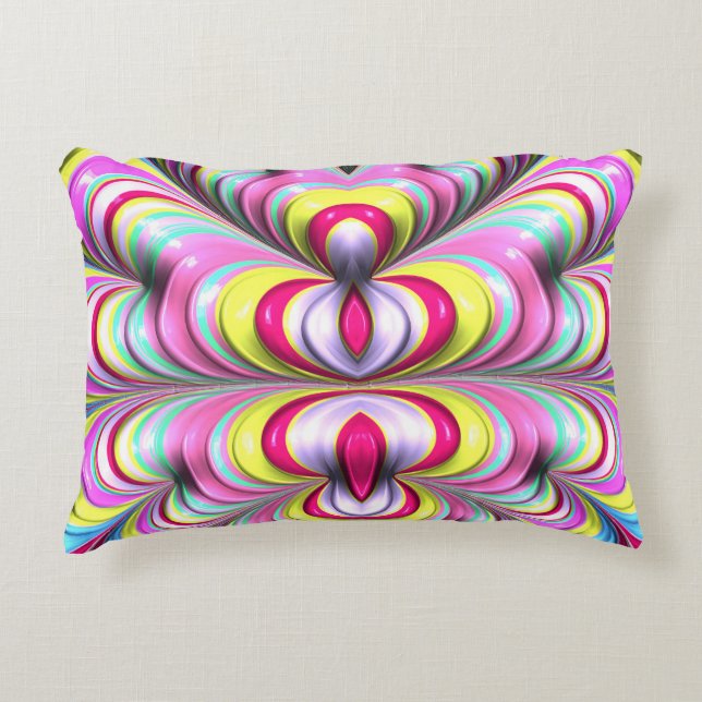 ~OFF THE PLANET WOW ~ Fractal Design ~ Decorative Cushion (Front)