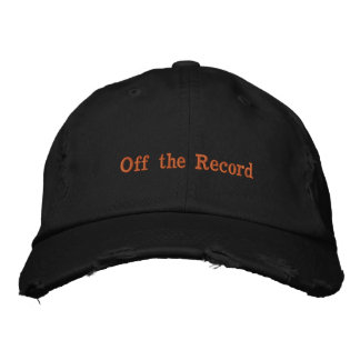 Off the Record Funny Mens Trucker Hat | Sarcastic