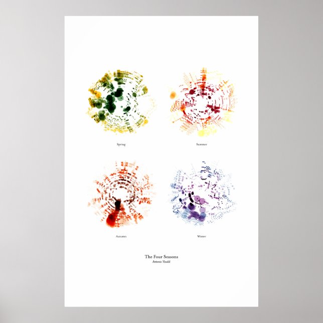 Off the Staff: The Four Seasons (separate, colour) Poster (Front)