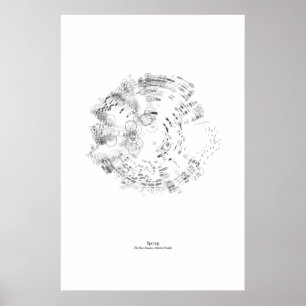 Off the Staff: The Four Seasons - Spring (black) Poster