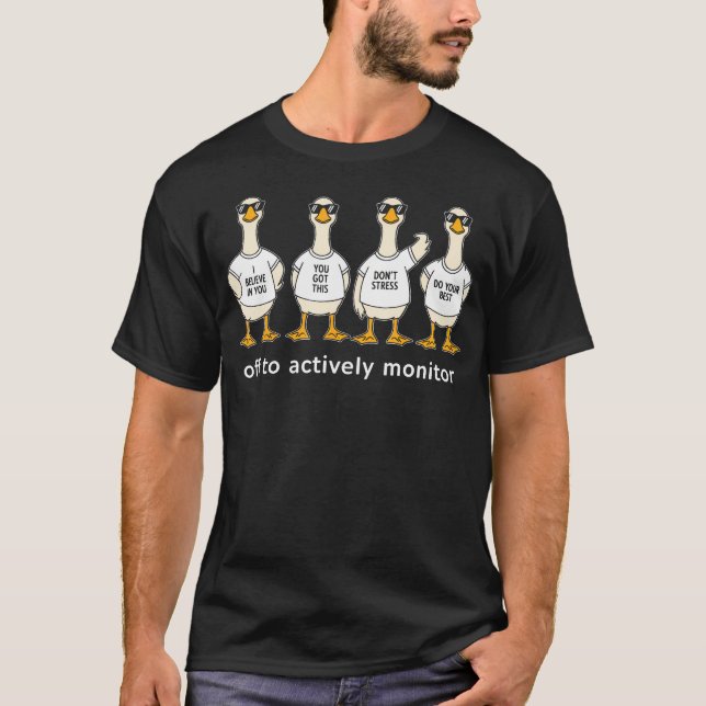 Off To Actively Monitor Teacher Funny Testing Day T-Shirt (Front)