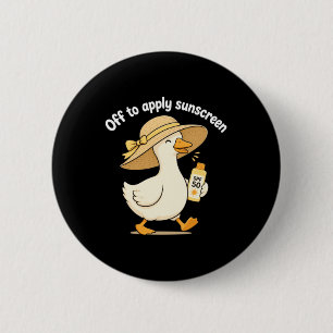 Off To Apply Sunscreen Design 6 Cm Round Badge