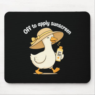 Off To Apply Sunscreen Design Mouse Pad