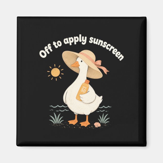 Off To Apply Sunscreen Magnet (Front)