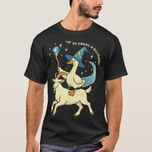 Off To Cause A Kerfuffle Funny Chaotic Weird Anima T-Shirt