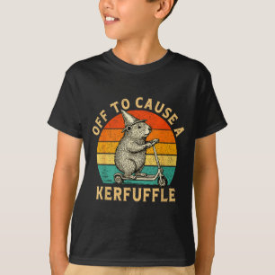 Off To Cause A Kerfuffle Silly Groundhog Scooter A T-Shirt