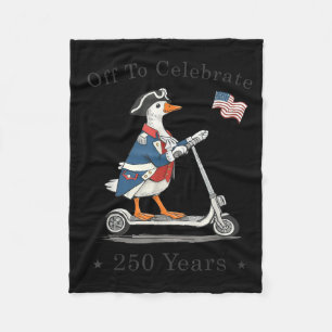 Off to Celebrate 250 Years 1776 2026 USA 250th Fleece Blanket