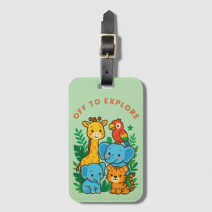 Off to Explore Luggage Tag