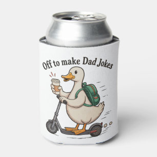 Off To Make Dad Jokes Goose Father’s Day Grandpa Can Cooler