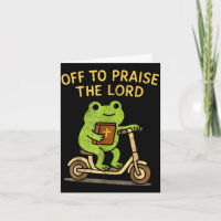 Off To Praise The Lord Frog Christian