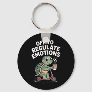 Off To Regulate Emotions Turtle Mental Health Psyc Key Ring
