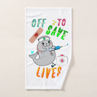 Off To Save Lives Hand Towel
