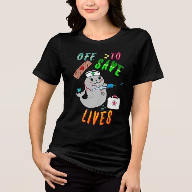 Off To Save Lives Tri-Blend Shirt (Front)