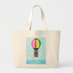 Off to Scotland - scottish terriers Large Tote Bag