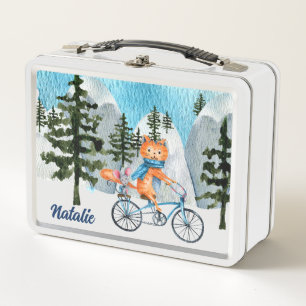 Off to See the World Metal Lunchbox