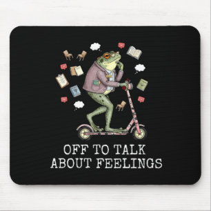 Off to talk about feeling funny frog counselorOff  Mouse Pad