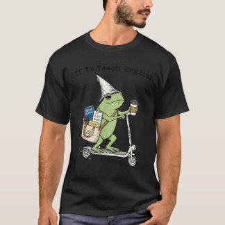 Off To Teach Englieacher Frog Funny Back To School T-Shirt