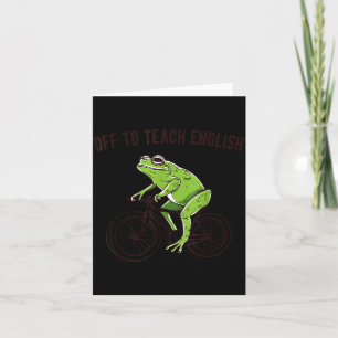 Off to Teach English New Teacher Appreciation Card