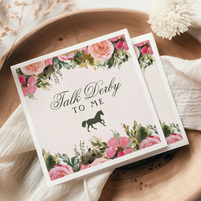 Off to the Altar Kentucky Derby Bridal Shower Napkin (Creator Uploaded)