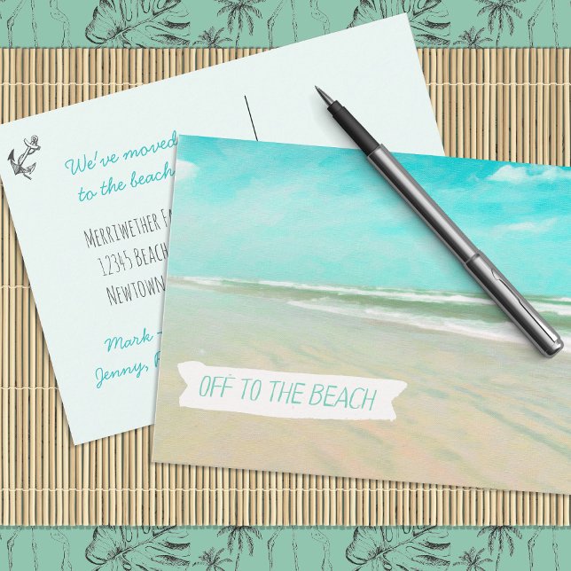 Off to the beach! Change of Address Postcards (Creator Uploaded)