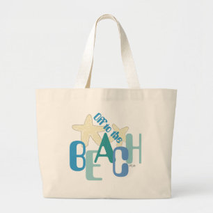 Off to the Beach Large Tote Bag