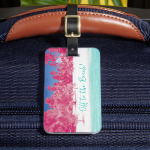 Off to The Beach! Personalised Luggage Tag