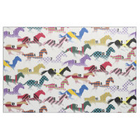 Off to the Horse Races Jockey Silk Pattern 