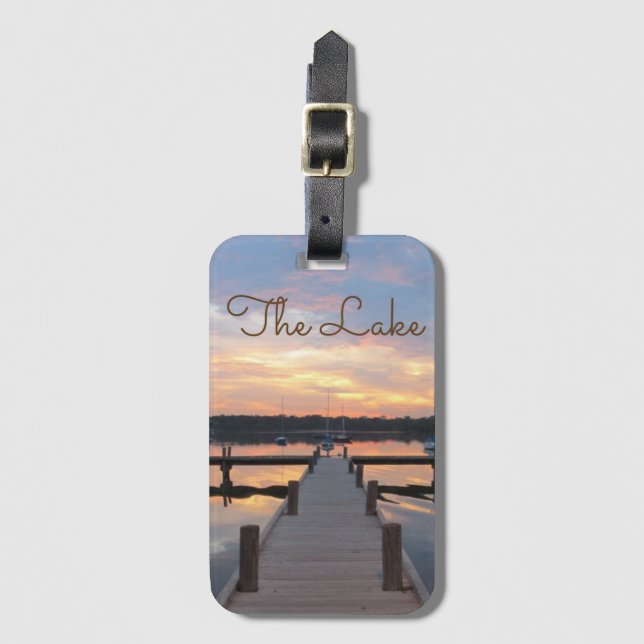 Off to the Lake! Luggage Tag (Front Vertical)