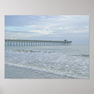 Off to the Pier Poster