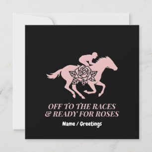 Off to the Races & Ready for Roses Horse Racing Invitation