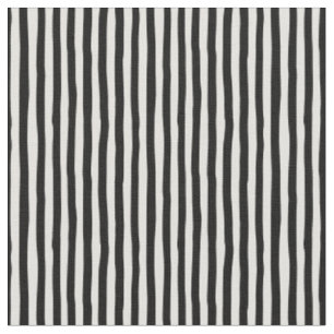 Off-White & Black Wonky Stripes Fabric