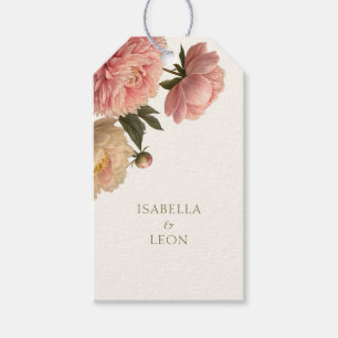 Off-White   Chic Rose Wedding Wedding Gift Tags
