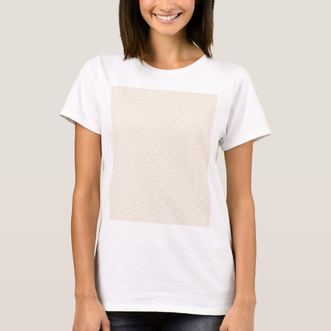 Off-white fabric with a subtle, repeating, small p T-Shirt (Front)