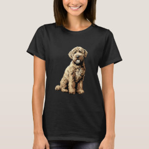 Off White Lagotto Romagnolo Dog Illustration T-Shirt