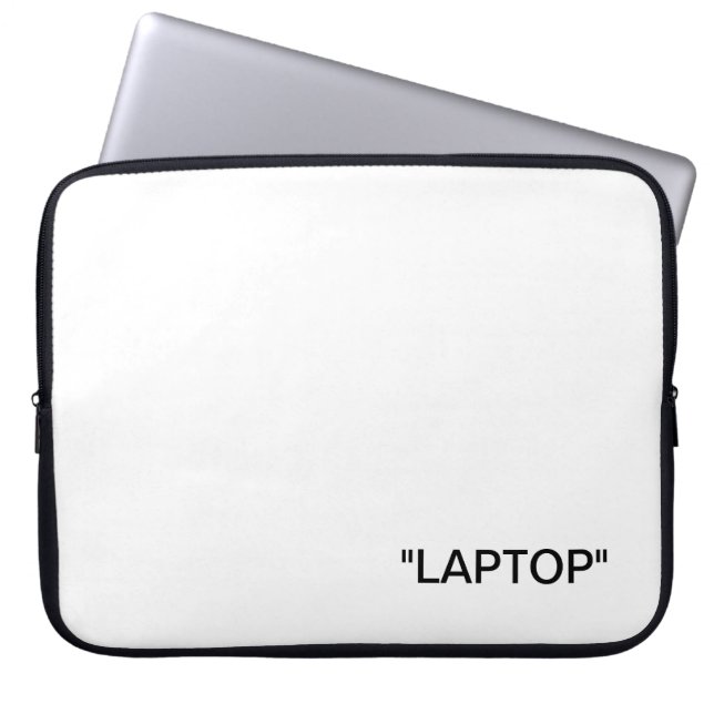 OFF-WHITE LAPTOP SLEEVE "LAPTOP" 15.6" (Front)