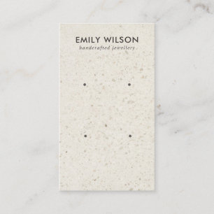OFF WHITE TERRAZZO 2 STUD EARRING DISPLAY CARD