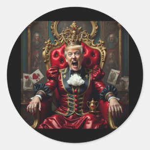 Off With Their Heads! -american Rabbit-hole 2025  Classic Round Sticker