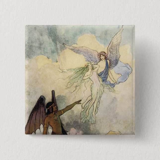 Off, ye icy Spirits, Fly 15 Cm Square Badge (Front)