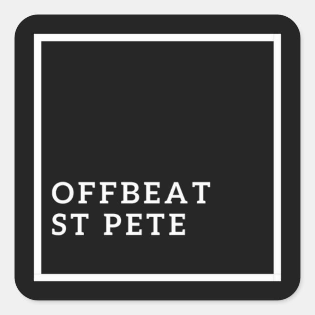 OFFBEAT ST PETE STICKER (Front)