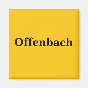 Offenbach Magnet Schild Gold Gleb