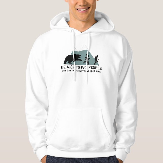 Offensive fat joke hoodie (Front)