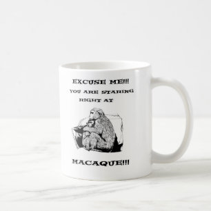 offensive humour Funny Macaque monkey Coffee Mug