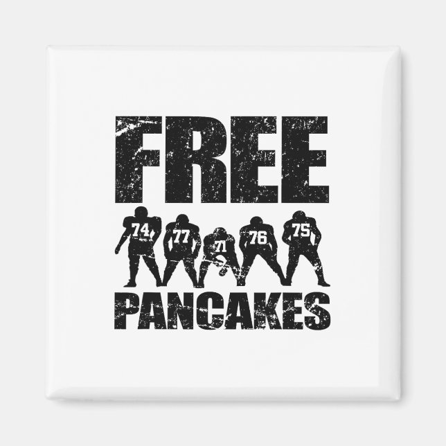 Offensive Line Lineman Funny Footll  Magnet (Front)