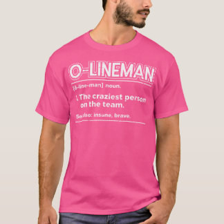 Offensive O Lineman Definition Football Funny Grid T-Shirt
