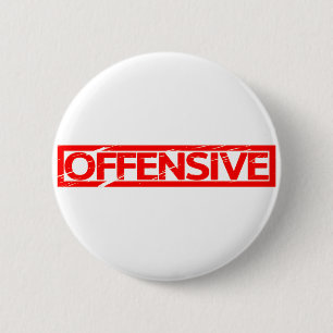 Offensive Stamp 6 Cm Round Badge