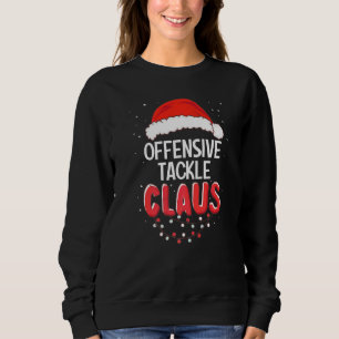 Offensive Tackle Santa Claus Christmas Matching Co Sweatshirt